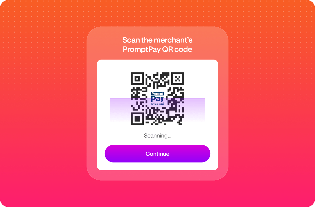 Scan merchant QR