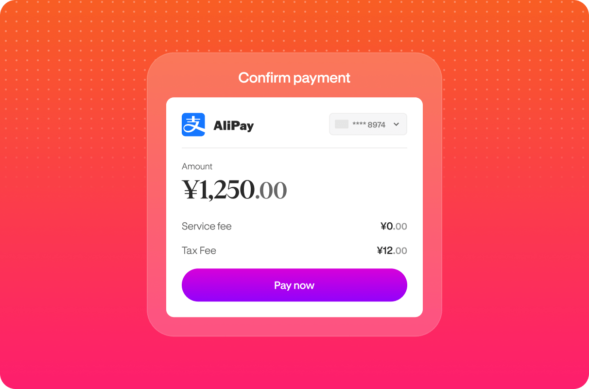 Confirm payment